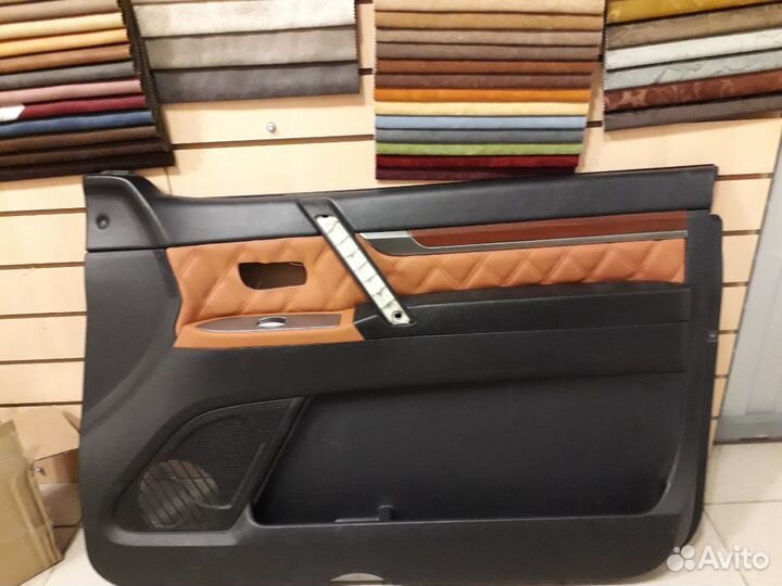 Перетяжка автосалона, мебели