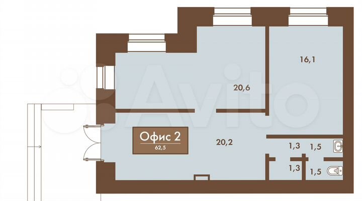 Торговая площадь, 62.5 м²