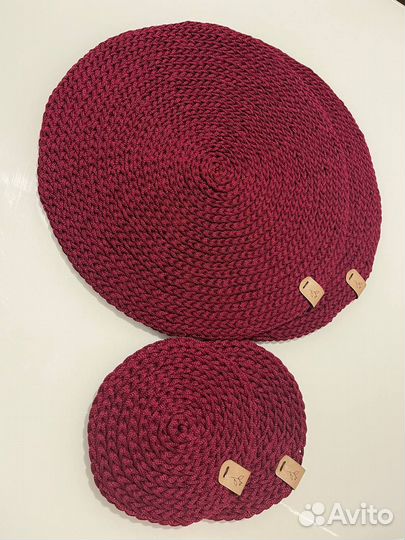 Вязаные сервировочные салфетки / плейсматы