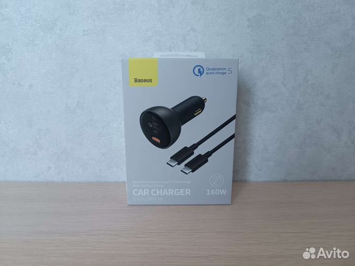 Новая зарядка для авто Baseus Car Charger 160W