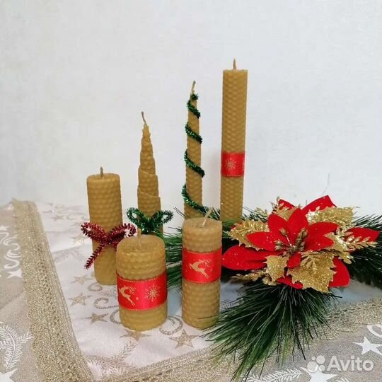 Свечи из вощины Ручная работа