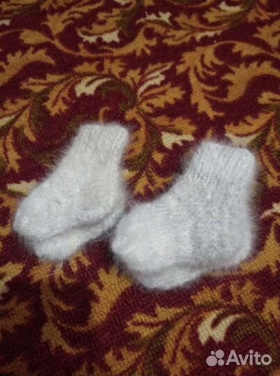 Детские носочки из собачьей шерсти