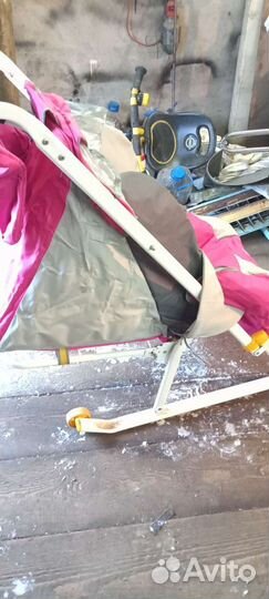 Детские санки коляска бу