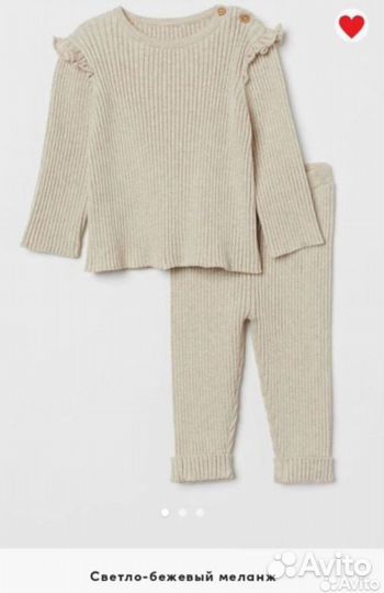 Костюм для девочки hm 80 и боди 74