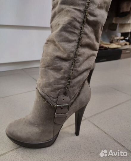 Сапоги зимние на каблуке 37