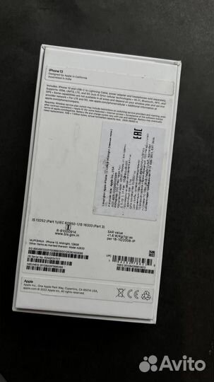 Телефон iPhone 13 128 gb