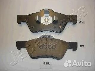 Колодки тормозные дисковые, комплект PA315AF Ja