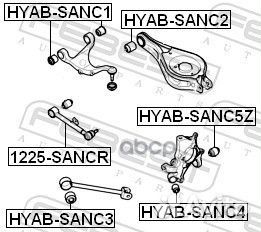 Тяга hyundai santa FE/IX55 06- зад.подв