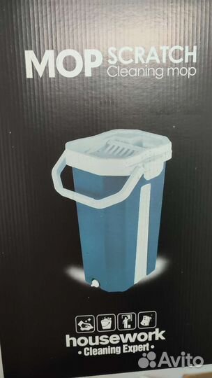 Швабра с отжимом и ведром Mop