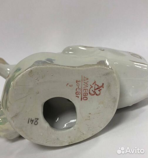 Статуэтка. Рыба. Дулево 1958 год. Фарфор