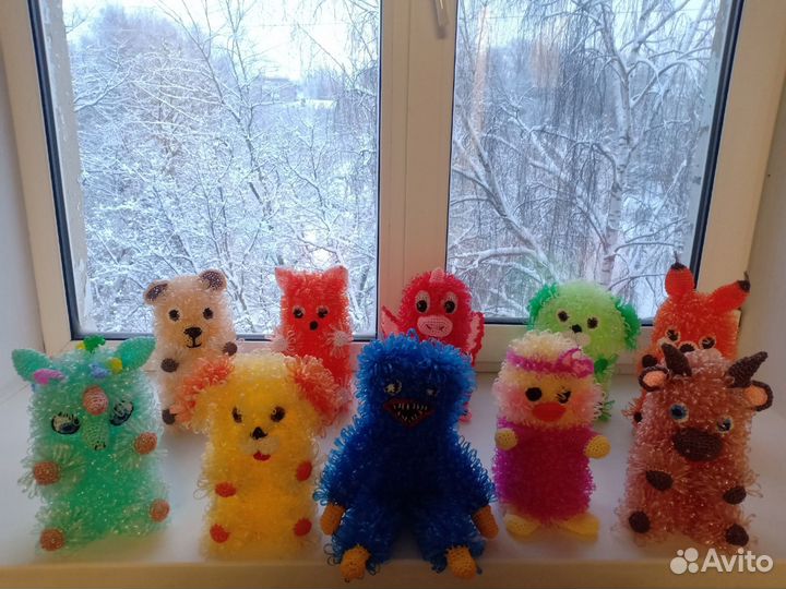 Мочалки-игрушки