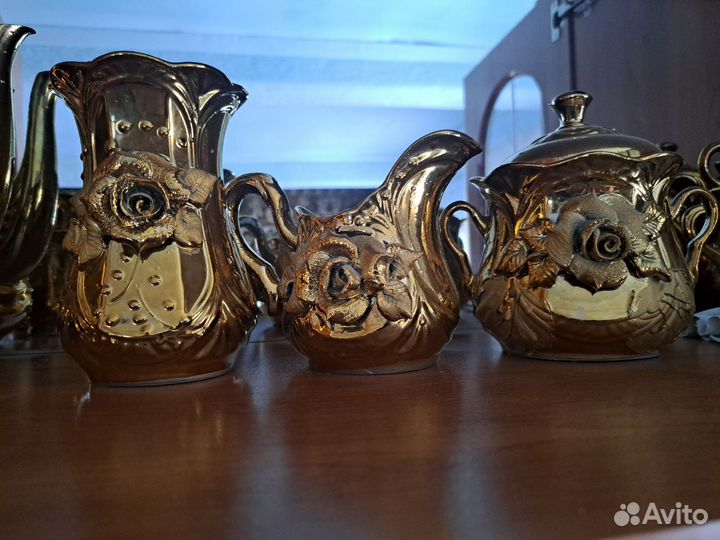 Чайно-кофейный сервиз «Золотая Роза»