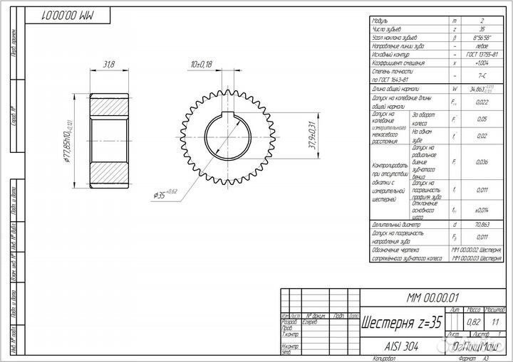 Изготовление конических шестерен. изготовление гип