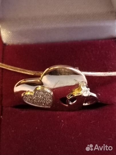 Колье из золота 585 пробы с бриллиантами