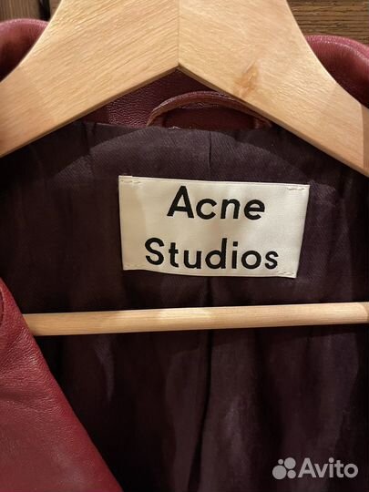 Кожаная куртка косуха acne studios