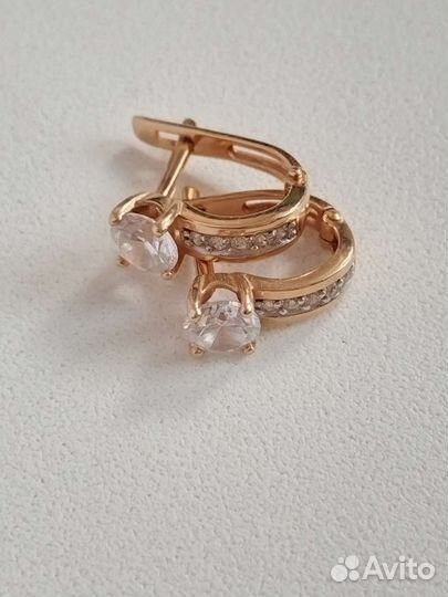 Серьги золотые 585