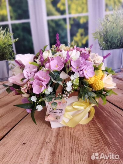 Мыло ручной работы букет учителю