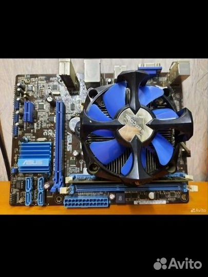 Комплект материнская плата 1155 i3, 12gb