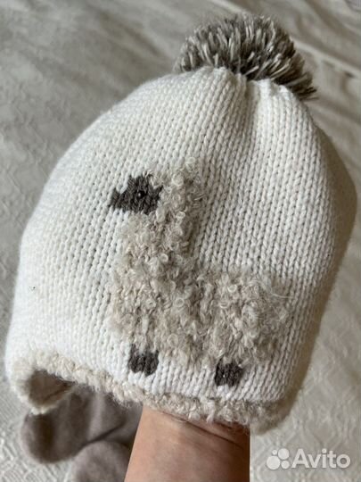 Комплект шапка, варежки