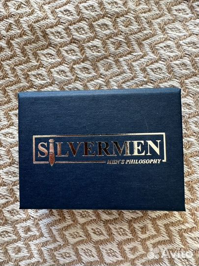 Запонки с фианитами Silvermen