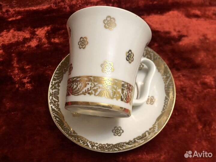 Бокал с блюдцем лфз большой 350мл