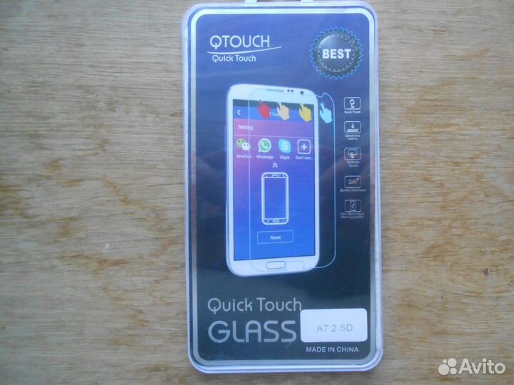 Защитное стекло для samsung A7 Q Touch