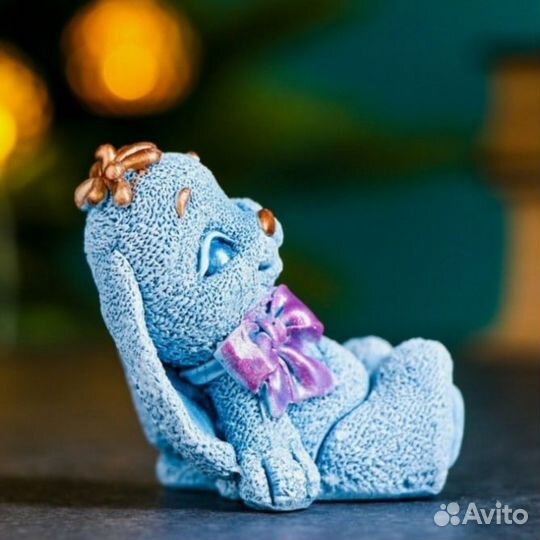 Силиконовая форма -Кролик с бантом