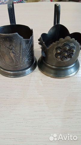 Подстаканники мельхиоровые и алюминиевые СССР