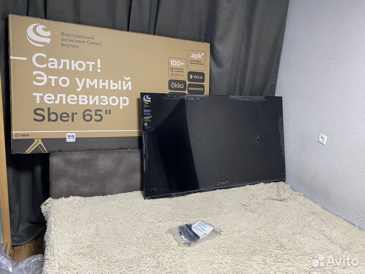 Телевизор новый 4K UHD сбер 55