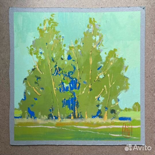 Этюд картина 29,9х30 см