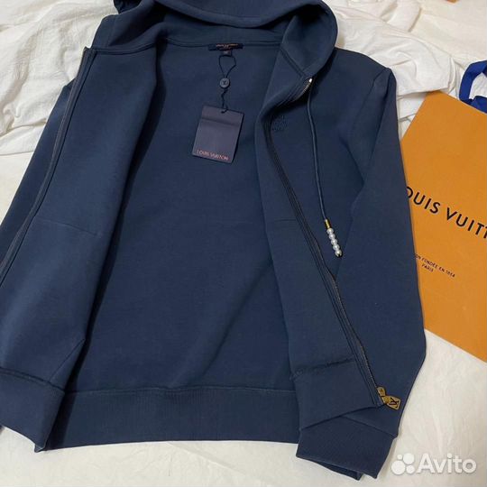 Худи мужское синее Louis Vuitton