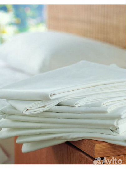 Постельное белье белое Бязь-гост, полуторка