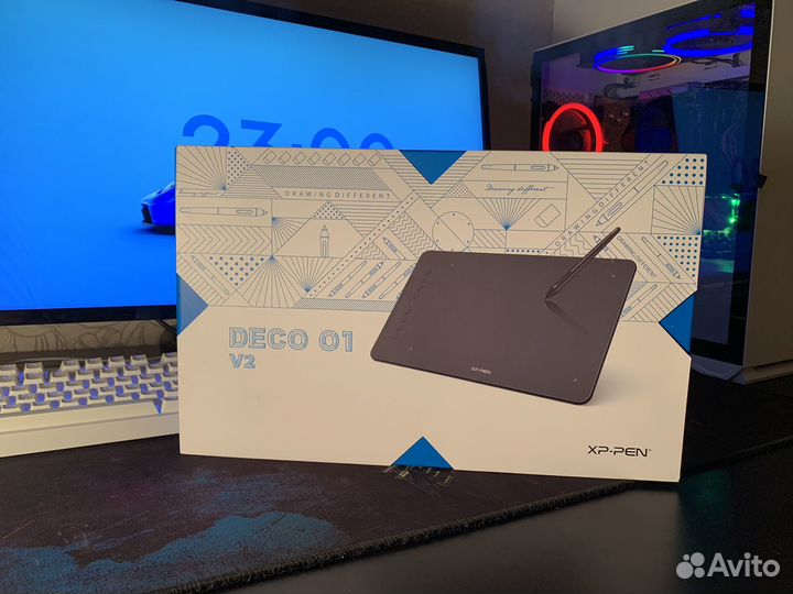 Графический планшет xp pen deco 01 v2