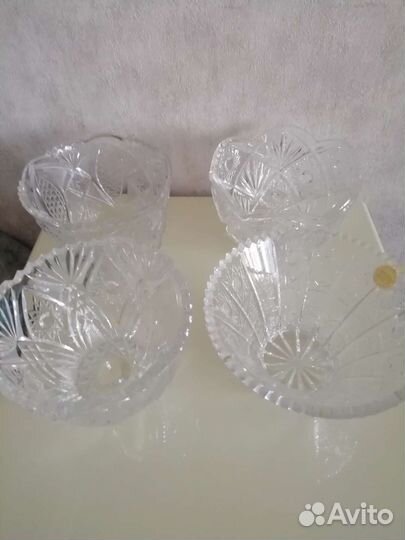 Салатники хрустальные СССР