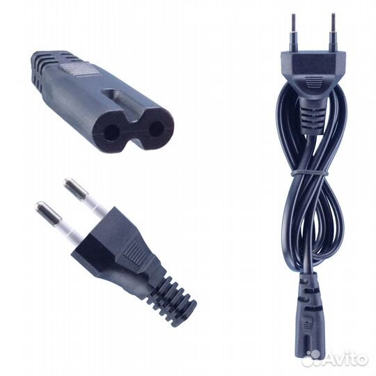 Сетевой кабель euro IEC C7 2-pin - Евровилка CEE 7