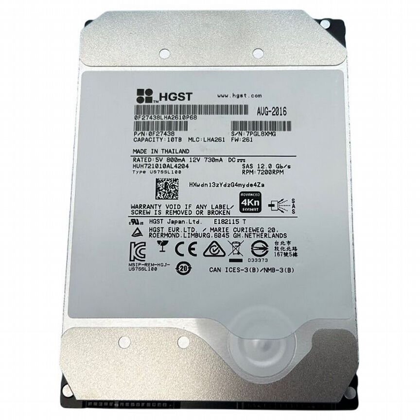 [HUH728080AL4200] Жесткий Диск Hgst Huh728080al4200 8tb Sas 3,5" Hdd