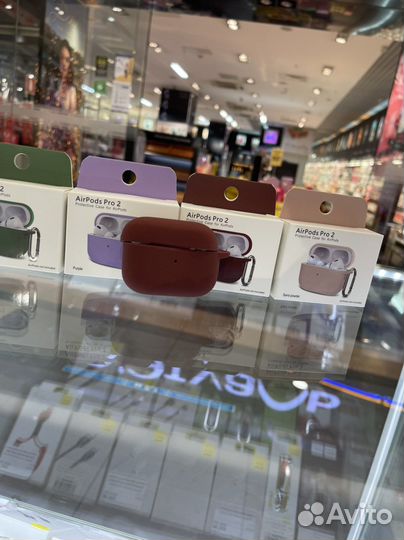 Чехол на AirPods Pro 2 коричневый