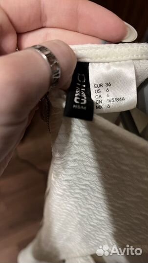 Белое платье H&M