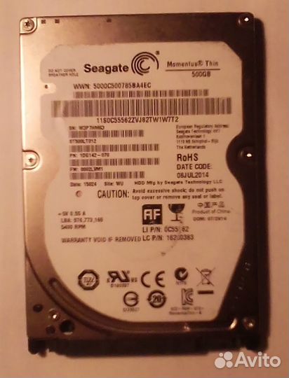 Жесткий диск для ноута Seagate 500гб + кабель SATA