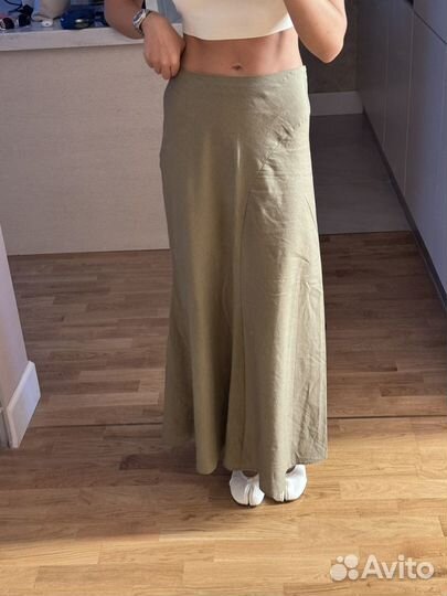 Юбка Zara XS лен