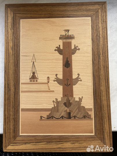 Панно из дерева. Петербург