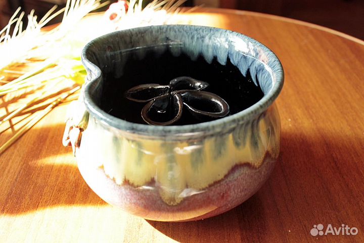 Ваза керамическая СССР керамика с глазурью