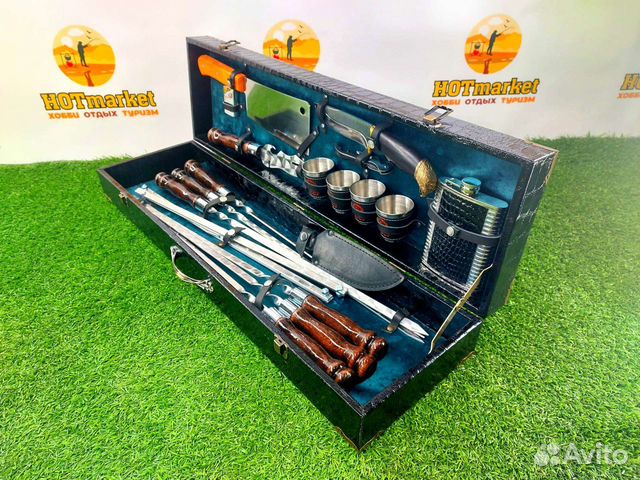 Набор шампуров подарочный