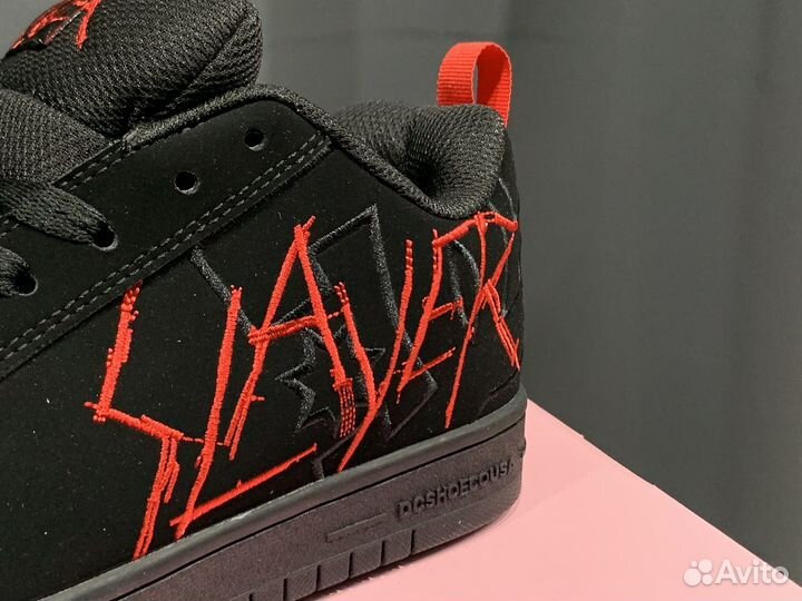 Slayer x DC Shoes. Женские кроссовки дутыши