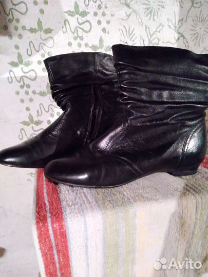 Ботинки женские 38.5 размер натуральная кожа