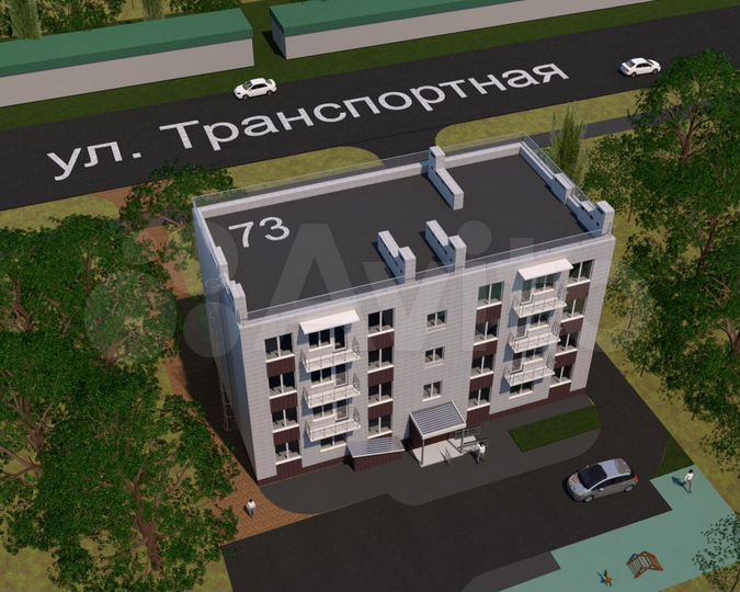 2-к. квартира, 54,6 м², 4/4 эт.