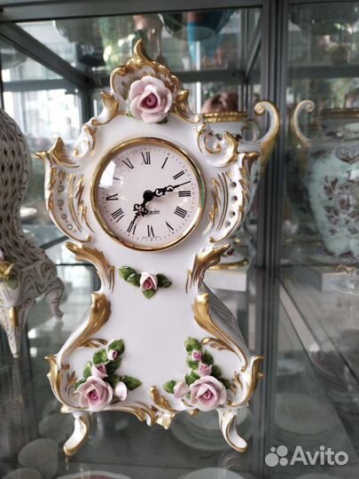 Каминные винтажные фарфоровые часы Kaiser