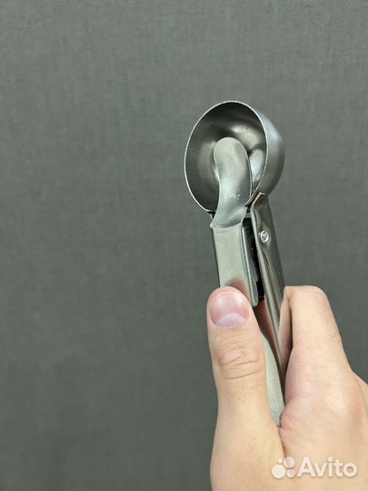 Ложка для мороженого с выталкивателем 4,5см