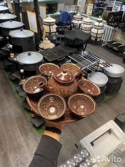 Чайный сервиз ручной работы г. Риштан, Узбекистан