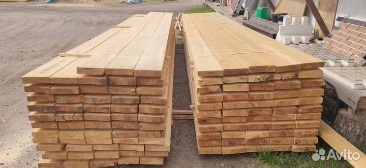 Пиломатериалы Доска обрезная 50х200х6000 ест влаж